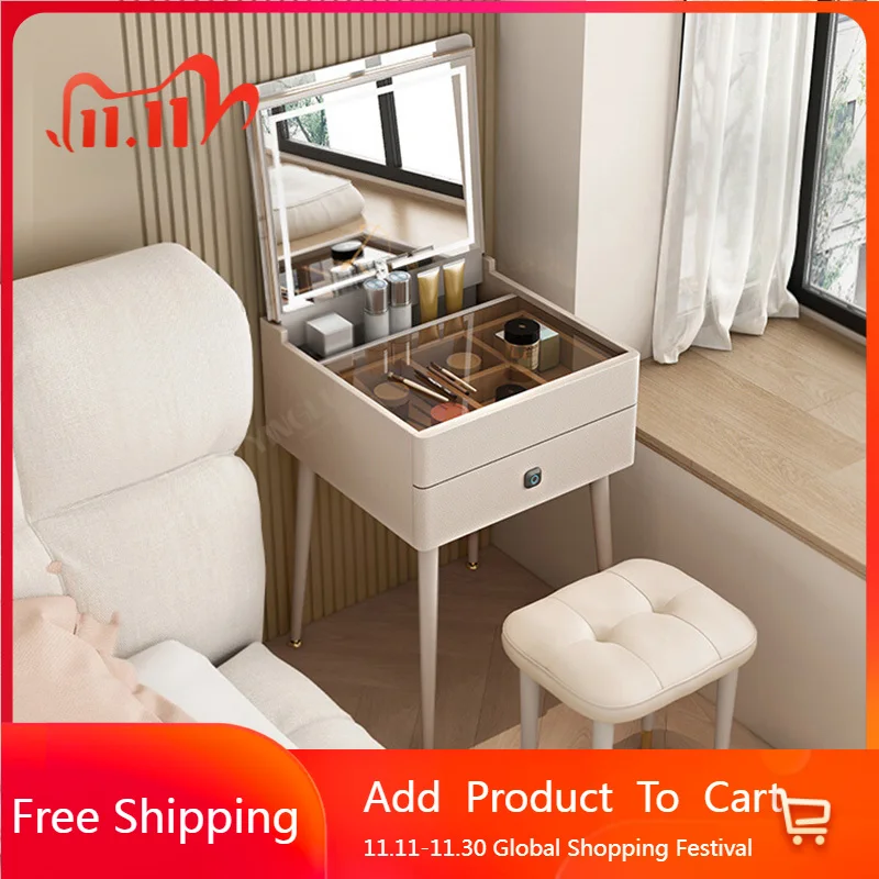 

Small Drawers Dressing Table Bedroom Makeup Stool Luxury Vanity Table Corner System Cheap Penteadeira Lounge Suite Furniture