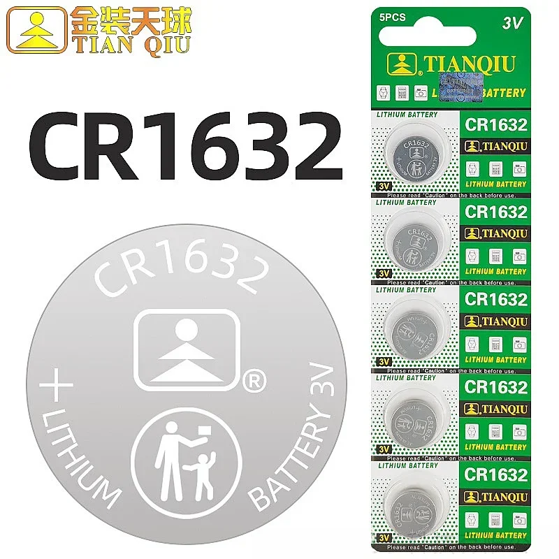 5-50PCS CR1632 3V Lithium Battery CR 1632 DL1632 BR1632 LM1632 ECR1632 3V Coin Cells Batteries For Watch Remote Key