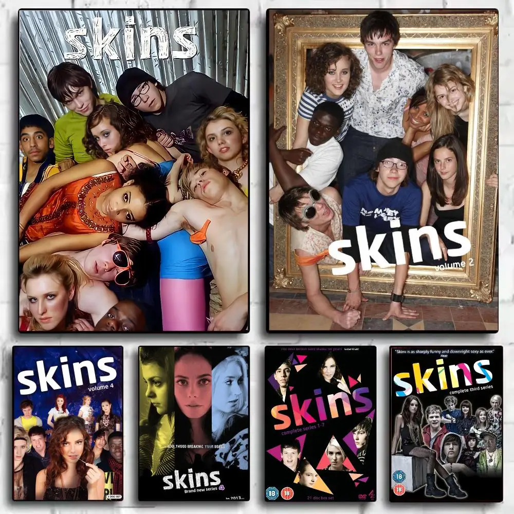 Classic TV Series S-Skins Poster Wall Art Poster Print Decorative Artwork for Bedroom Living Room Office Home Decoration