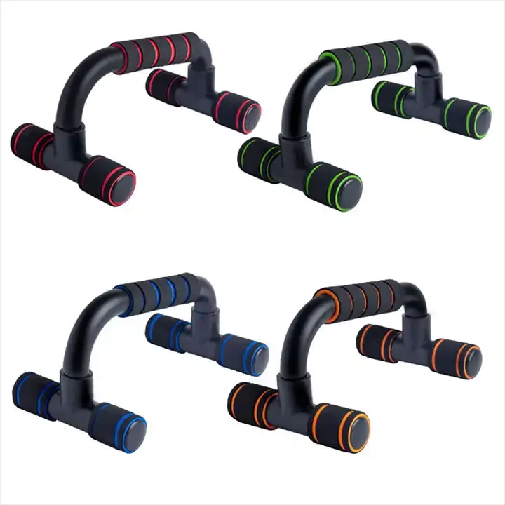 Multifunctional H shape steel push up support bars parallel bars set fitness equipment for strength training