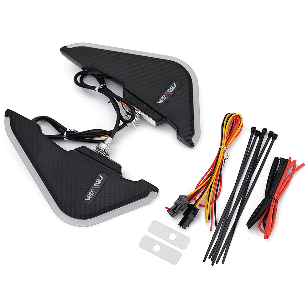Front Fairing Aerodynamic Winglets Side Spoilers Decorative Dynamic Wing Kit for Yamaha YZF-R1 R6 R7 R15 R25 R3 R125