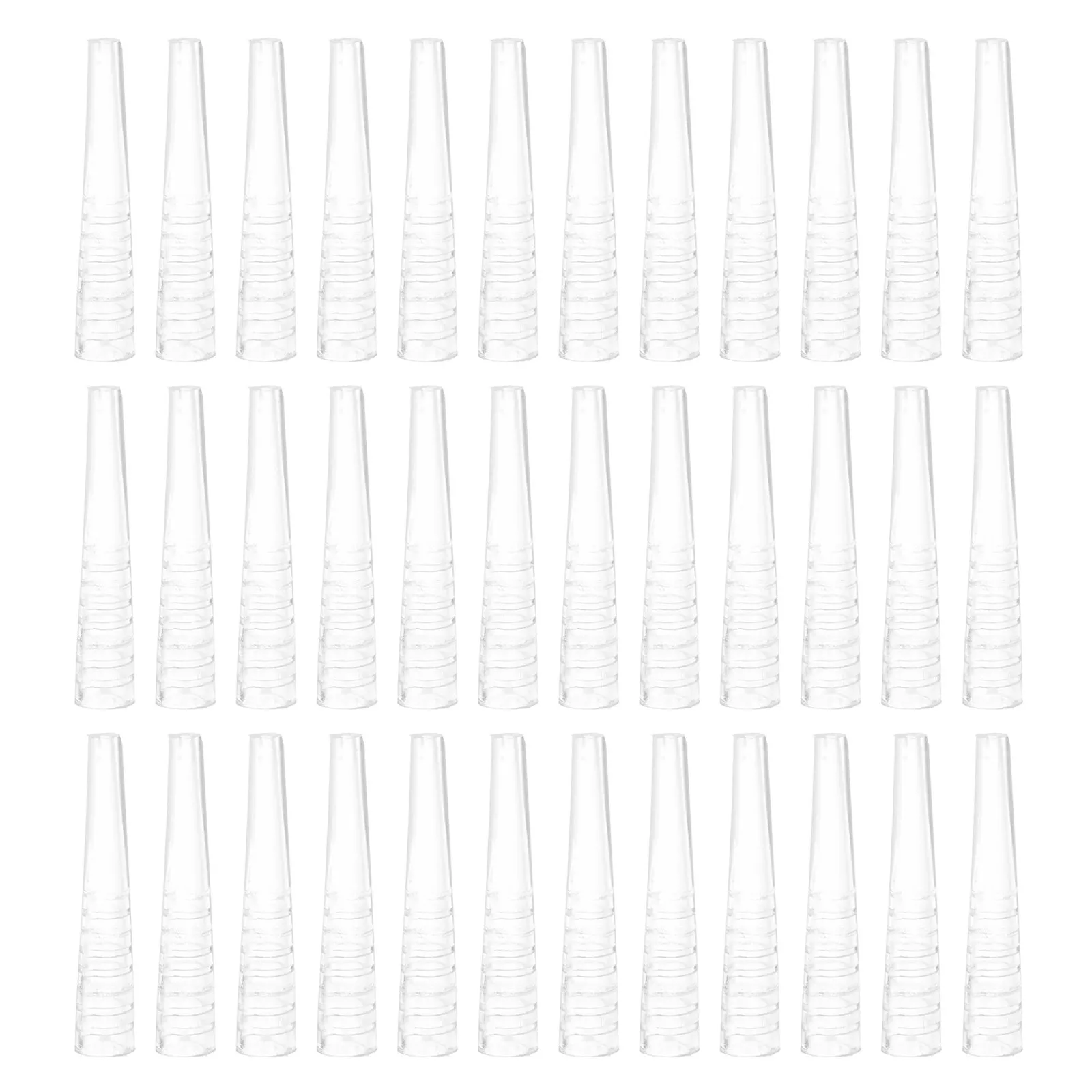 50pcs Silicone Eyelash Tweezers Covers – Non-Slip, Dust-Proof Protective Sleeves for Stainless Steel Lash Tools