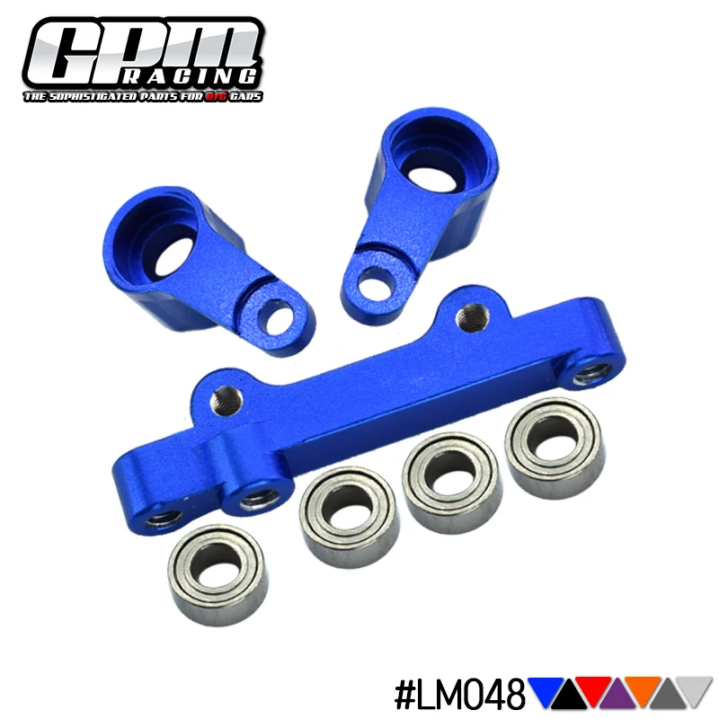 GPM Aluminum Steering Assembly For LOSI 1/18 Mini-T 2.0 LOS01015 1/16 Mini-B LOS01016