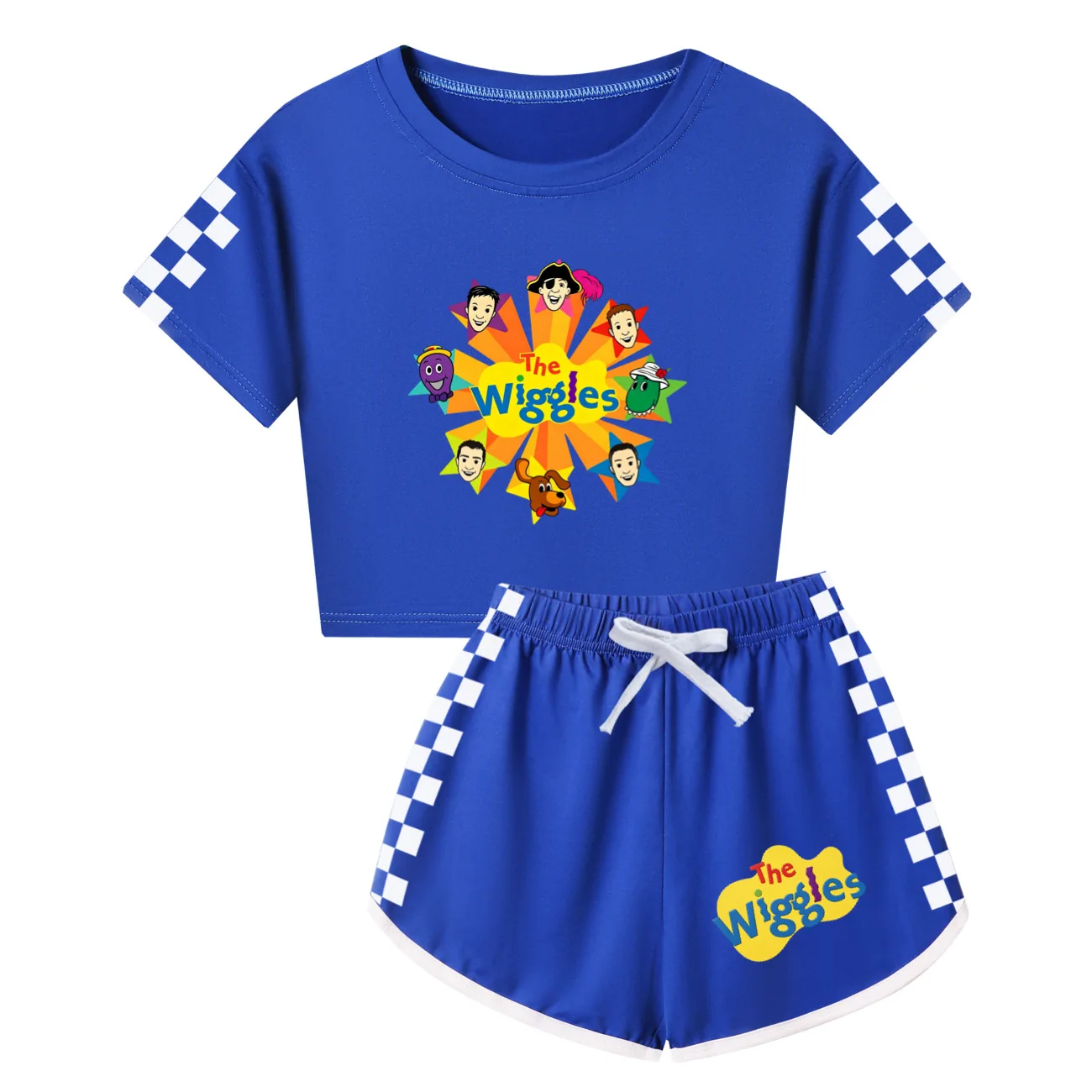 The Wiggles Jungen-Kleidungssets, Kinder-T-Shirts, Shorts, 2-teiliges Set, Teenager-Mädchen-Trainingsanzug, Baby-Outfits, Anzug, Urlaubsgeschenk 5748 – Detail 9