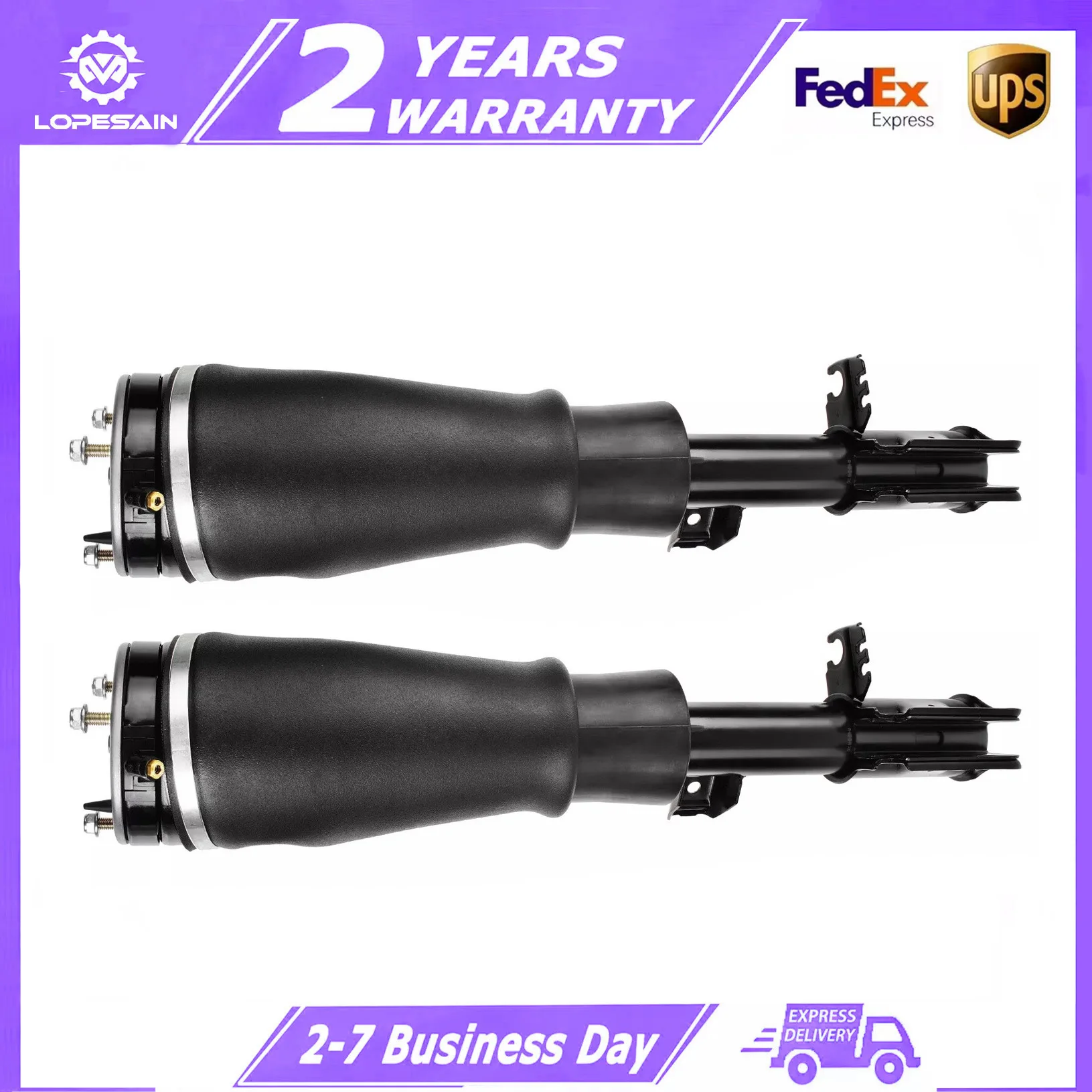 Pair For Front Right/Left Air Suspension Shock Absrober Strut Land Rover Range Rover L322 RNB000740 RNB500540 LR051700 LR032563