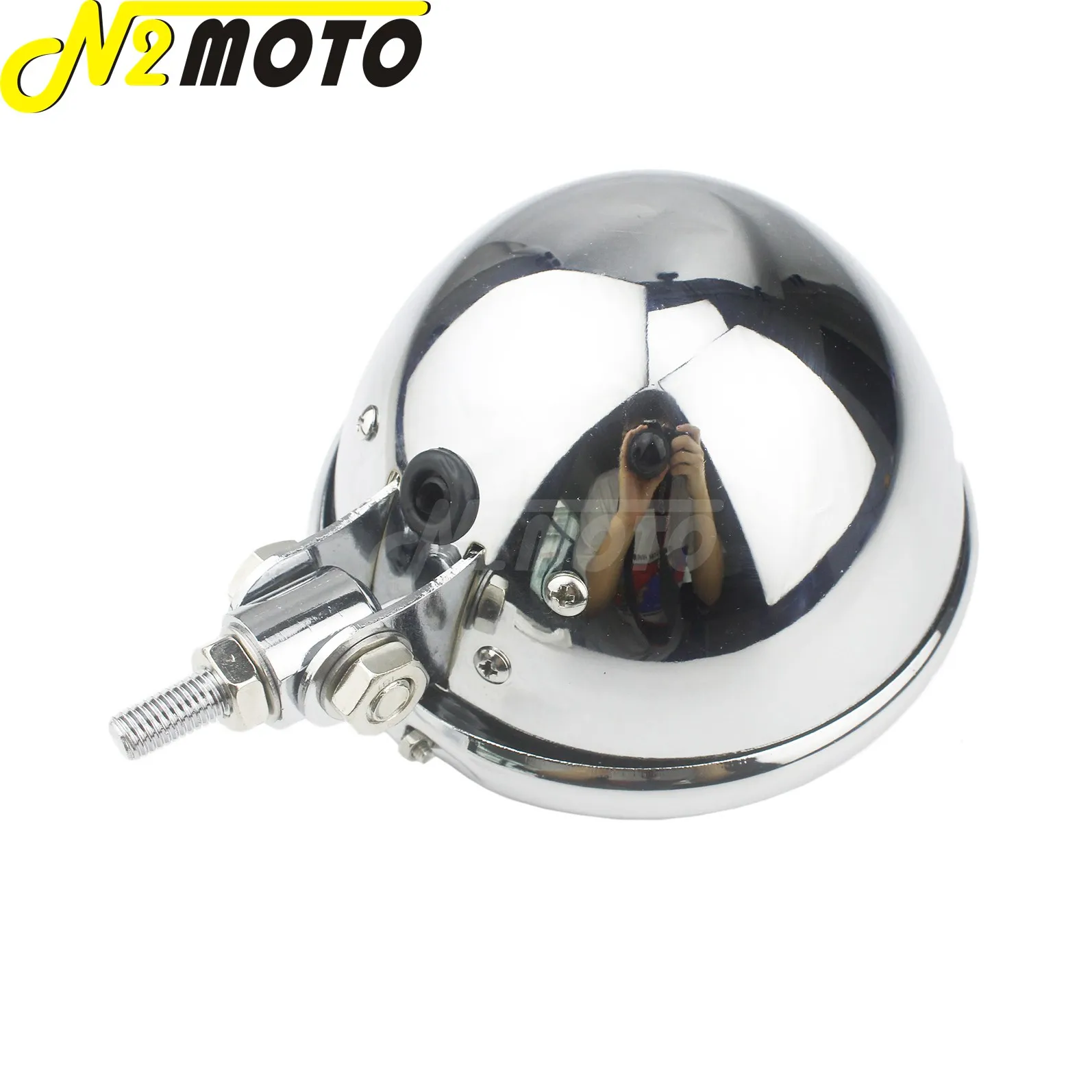 Chrome Motorcycle Headlamp Housing 5.75\