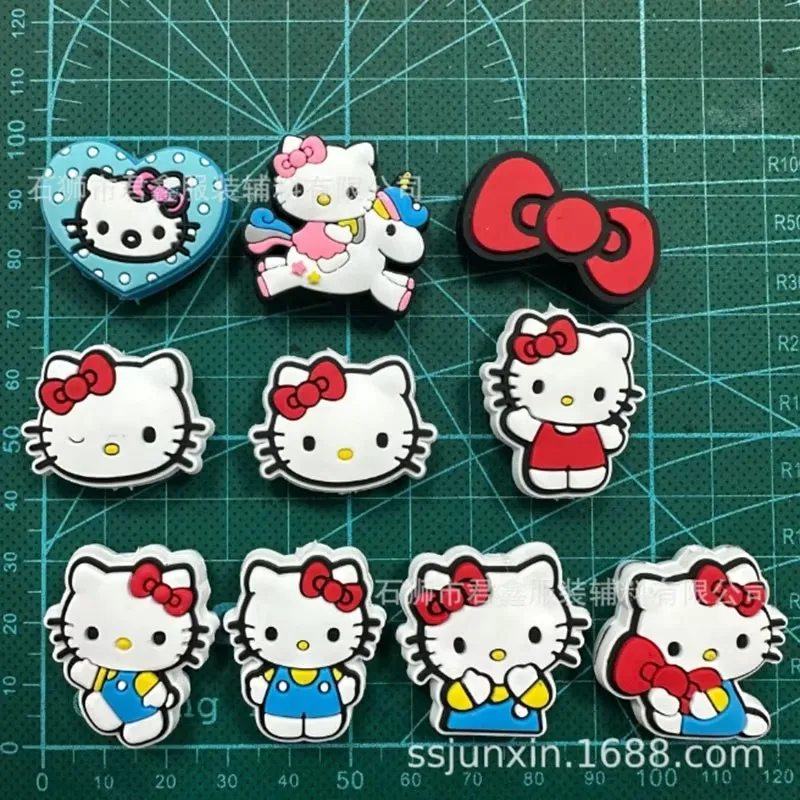 MINISO Hello Kitty Silicone Beads Katie Cat New Trend Focal Beads DIY Beads Pen Nipple Chain Jewelry Accessories image 4