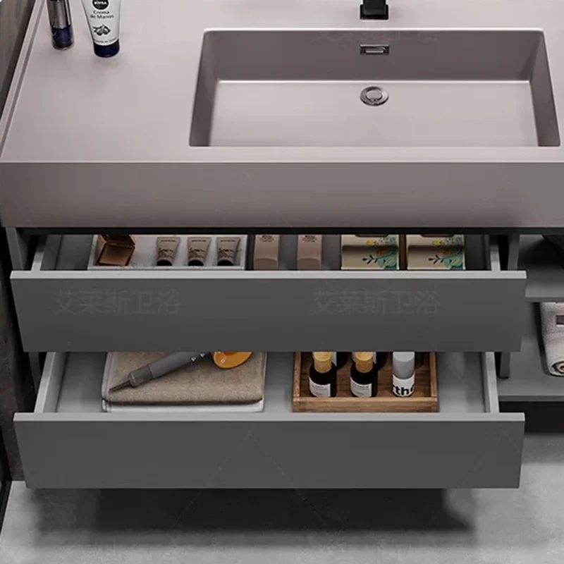 Bathroom Cabinet Furniture Storage Sink Base Column Vanity Corner Wc Small Closet Drawer Locker Schrank Multifunction Home