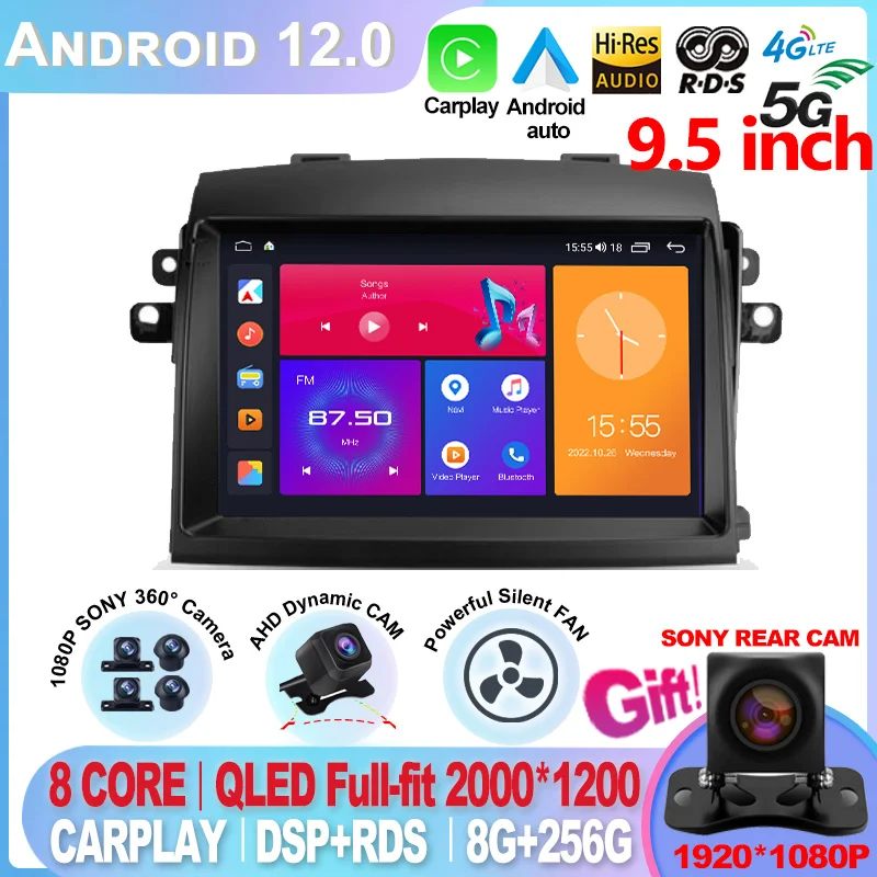 2K For Toyota Sienna 2 II XL20 2003 - 2010 Navigation stereo GPS Android 13 Car Radio Multimedia Video Player No 2din 2 din dvd