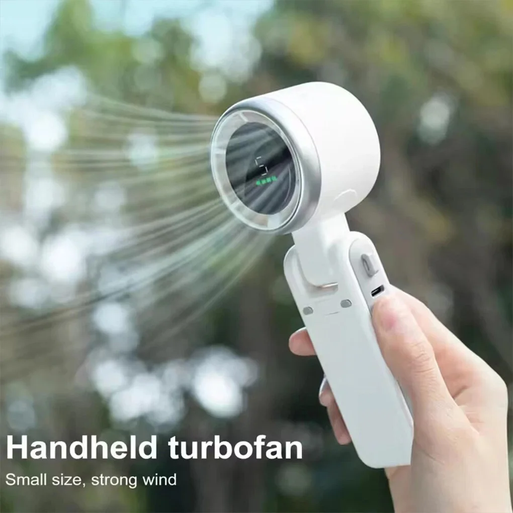 10 واط رقبة معلقة في الهواء الطلق 180 °   مروحة سطح مكتب صغيرة قابلة للطي 5 سرعات محمولة باليد ومروحة توربو قوية عالية السرعة