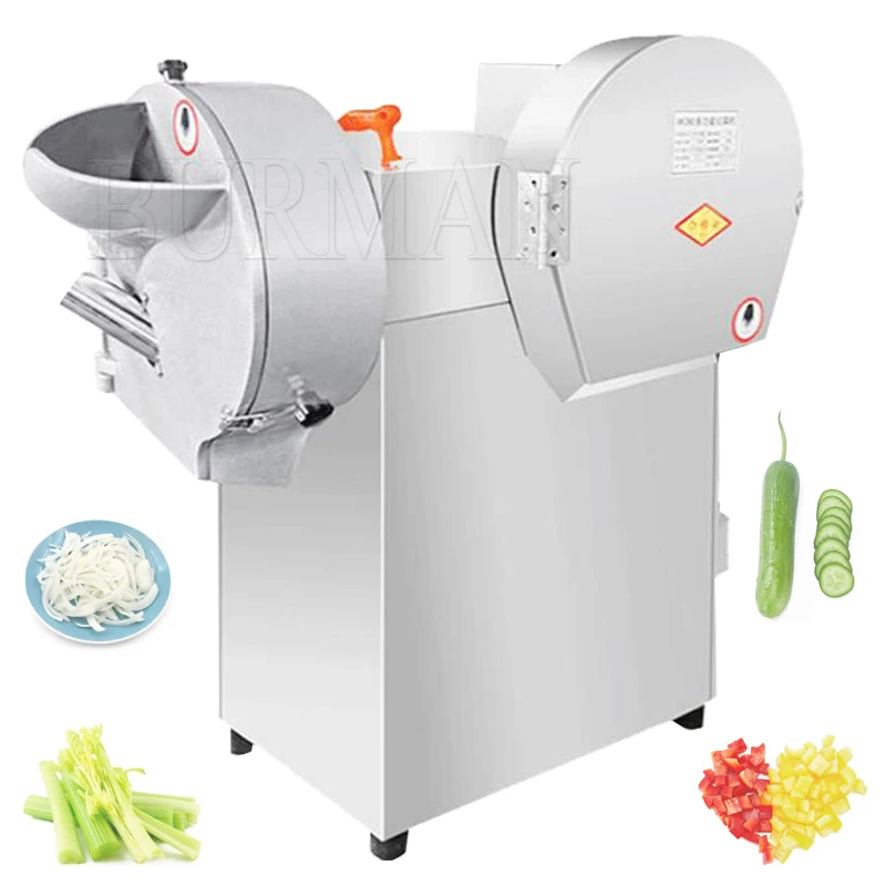 Double Head Vegetable Cutter Newly Upgraded Commercial Vegetable Fruit Cutting Machine 