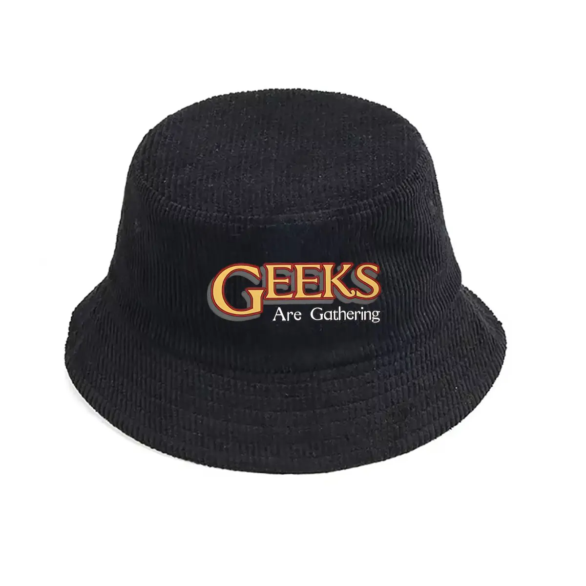 

Geeks Are Gathering with bold text and emblem geek - culture - themed design Fisherman Hat Winter Cap