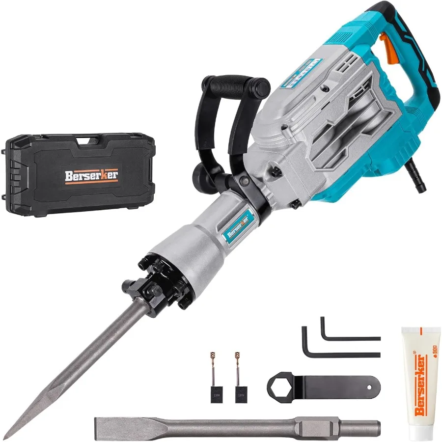 

1700 Вт 30-фунтовый молоток для сноса с шестигранной головкой 1-3/16 дюйма, 14 А, проводной электрический сверхмощный демонстрационный молоток для отбойки бетона