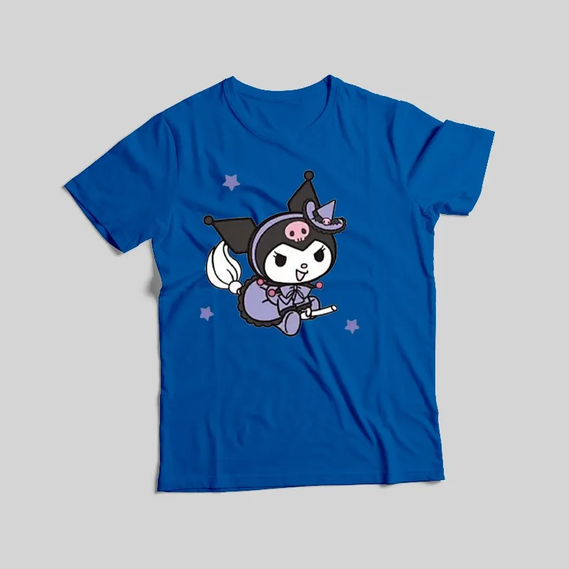 Футболки с принтом серии Sanrio, 100% хлопок, доступны в 8 цветов, бестселлер базового стиля Mommy and Me / женская одежда