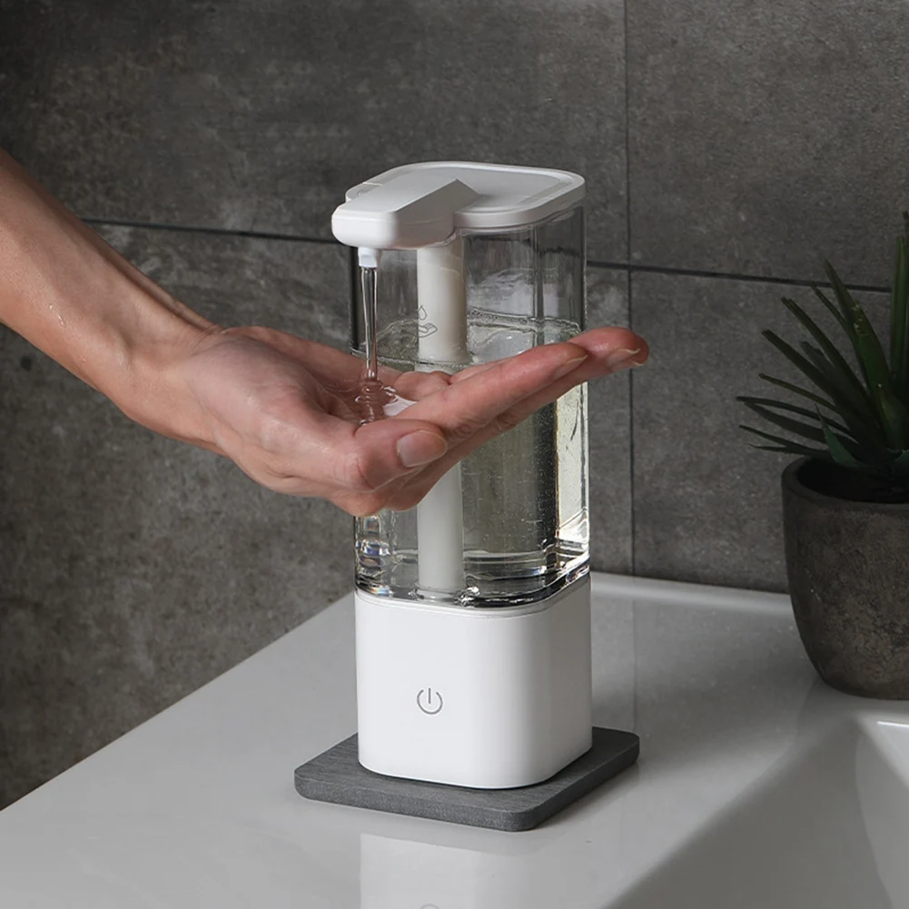AB42-Automatic Liquid Soap Dispenser Touchless Smart Hand Washing Soap Dispenser With USB Charging For Kitchen Durable Easy Inst