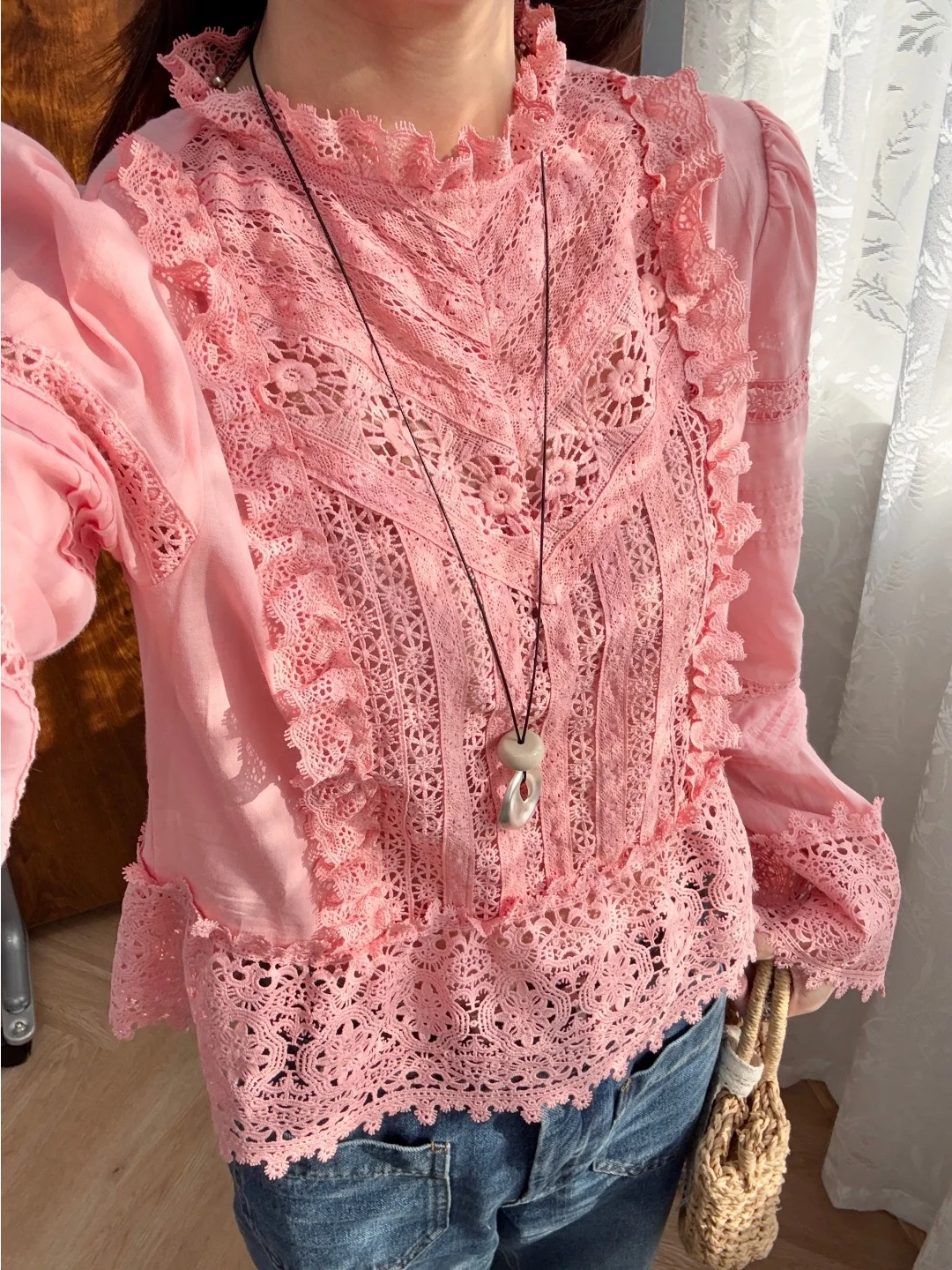 

Ретро-платье для девочек с длинными рукавами, из чистого хлопка, с кружевным воротником и сложной отделкой, в стиле ретро-поэзии