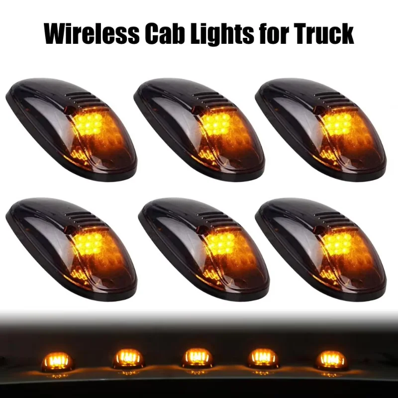 Truck Solar Cab Lights Vibration Sensor Roof Lights Wireless Solar Powered Car Light  Car Cab Marker Lights