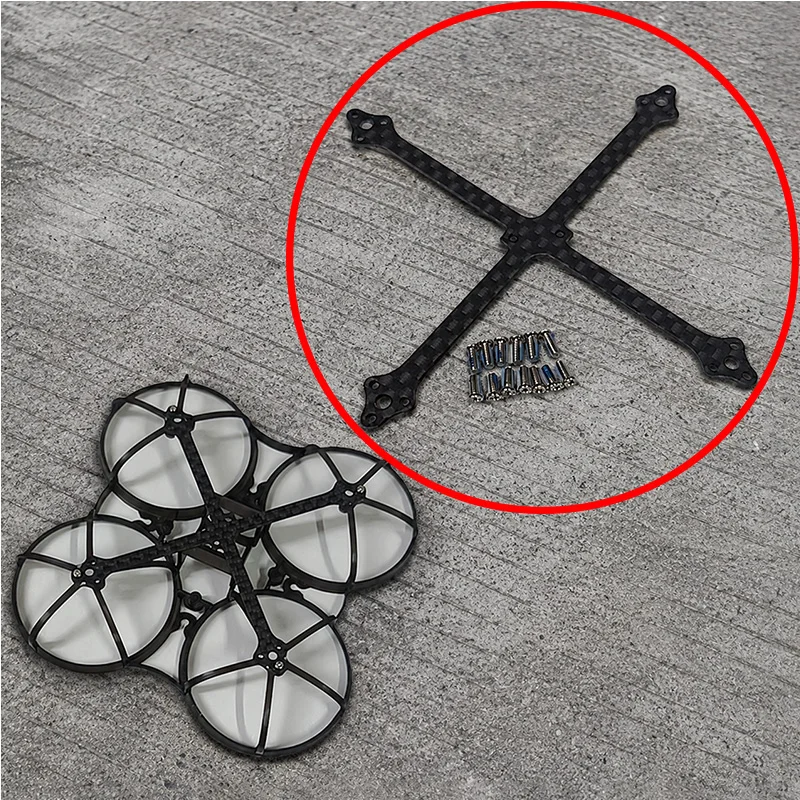 1 Stück für BETAFPV Meteor75 Pro II Rahmenverstärkung Carbon-Bodenplatte 1mm Chassis-Basisplatte FPV Whoop Drohnen-Ersatzteil