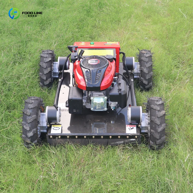 

Customized Efficient Petrol Robot Mower 7-8-9-16-22 With Flail Mower Head For Lawn Maintenance