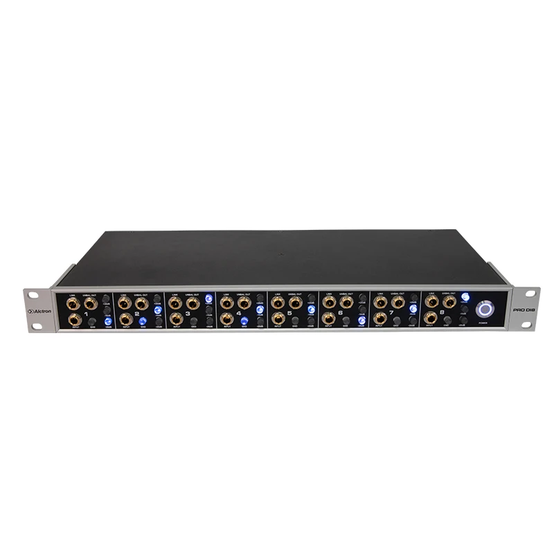 PRODI8 professional 8-channel direct injection box maintain signal integrity for stage and studio application