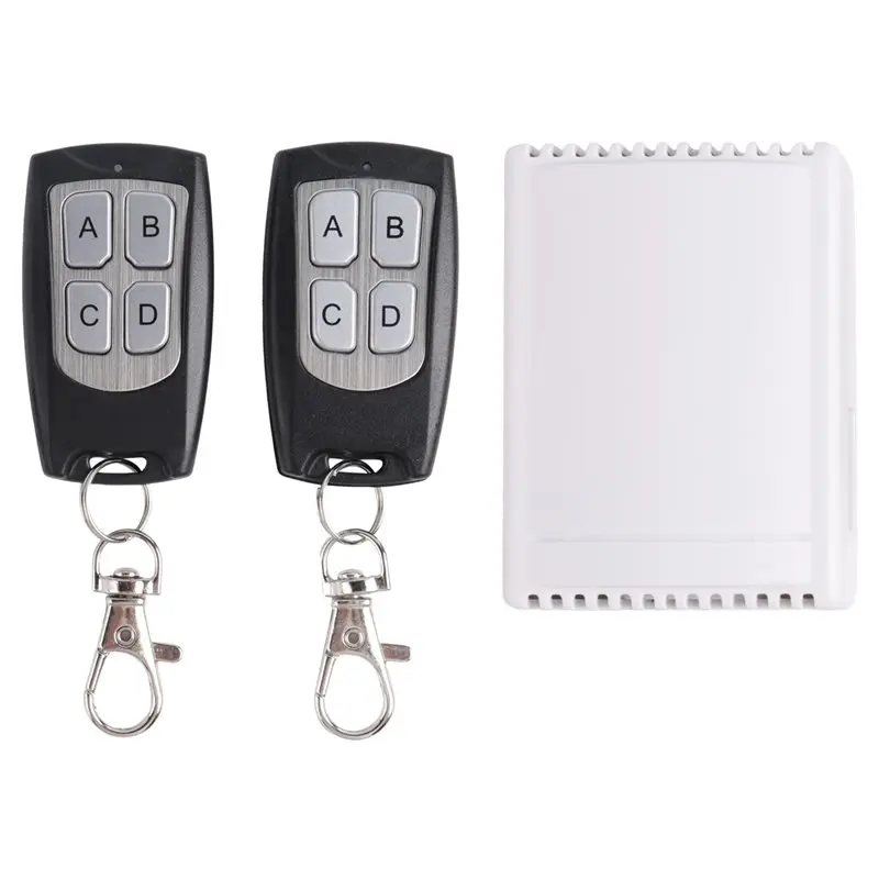 BHTS-Universal Wireless Remote Control Switch DC 12V 4CH Relay Receiver Module With 4 Channel RF Remote 433 Mhz Transmitter