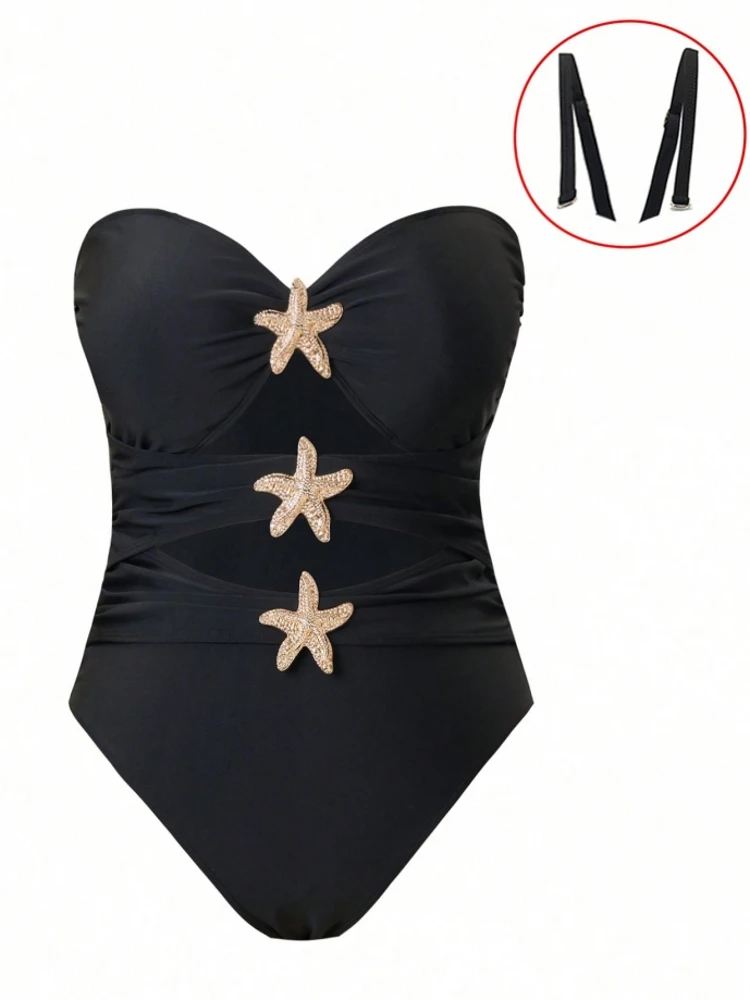 

One Piece Plus Size High Waist Bikini Women Push Up Large Size Swimsuit Summer Mujer Big Size Tummy Control Swimwear Bikini Sets