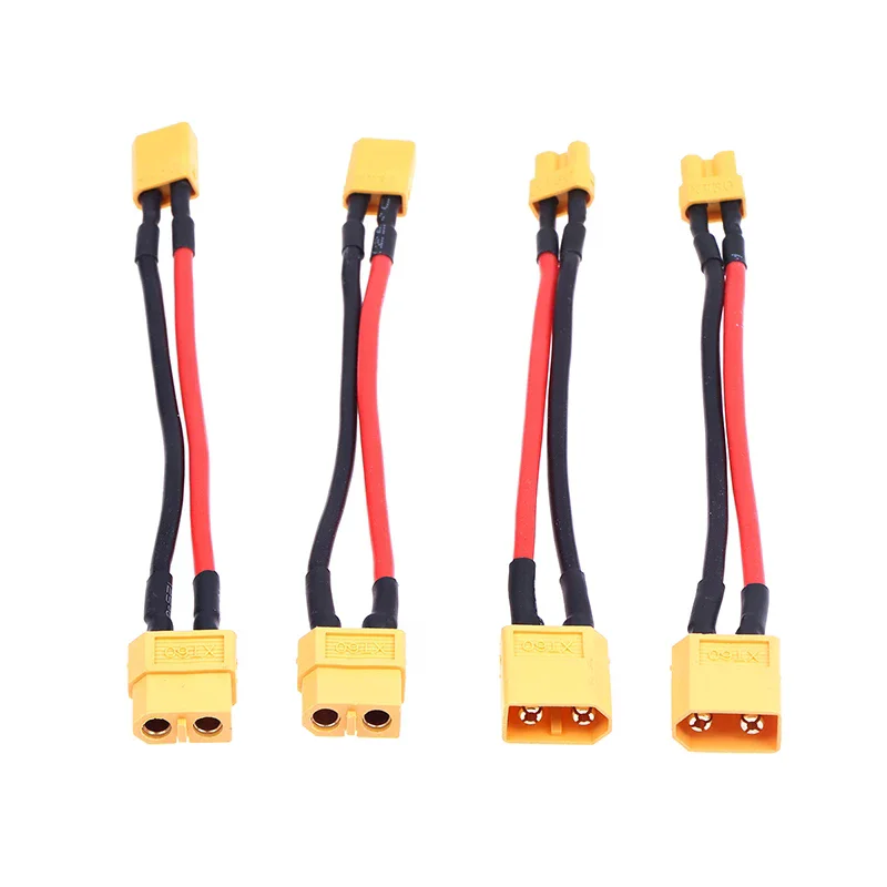 

5Pcs Adapter XT60 To XT30 Connector Male/Female Plug 16AWG 100MM Silicone Wire Cable For RC FPV Quadcopter Drone