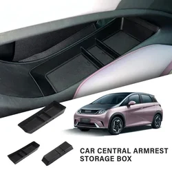 Car Central Armrest Storage Box ABS For BYD Dolphin 2023 2024 EV Center Console Organizer Containers Tray Dolphin Accessori D1F6