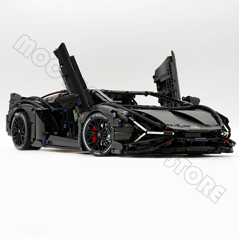 MOCBRICK High-Tech Super Speed Champions Lambo Racing Car Model 80096 Hypercar Building Block Brick Children Toys Boys Gifts