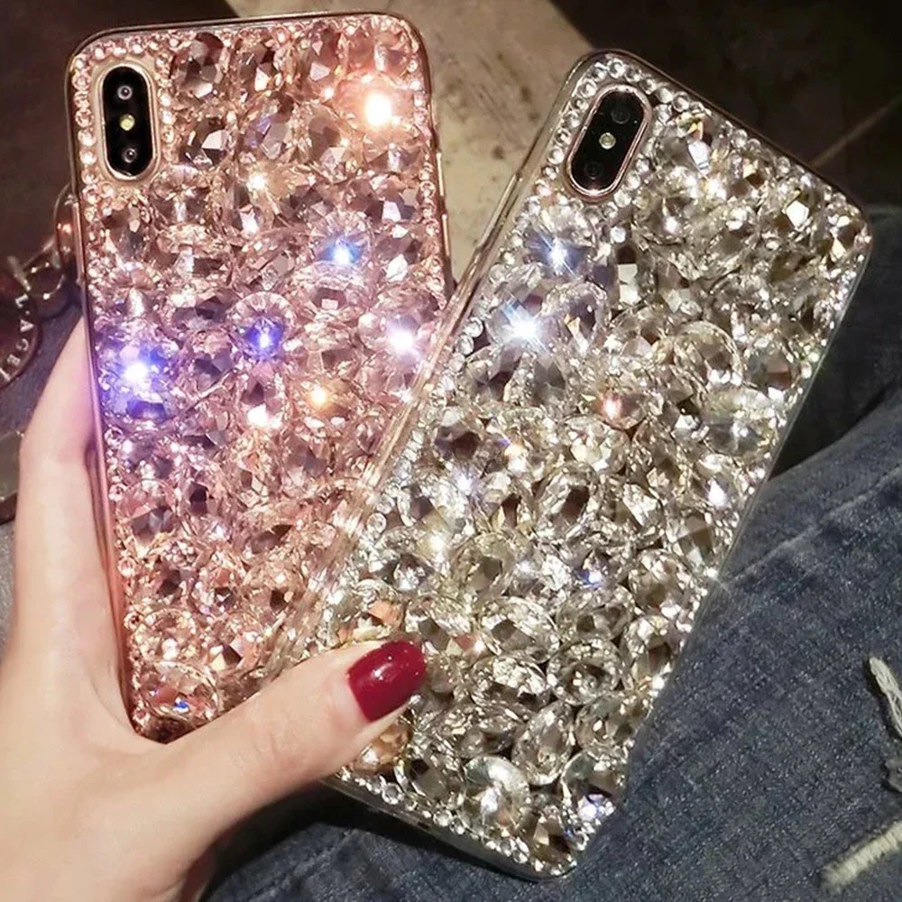 Luxury Bling Diamond Rhinestone Case for Xiaomi Redmi Note 13 12 Pro Note 11Pro  Note 10 Pro for Redmi Note11 4G 12 10