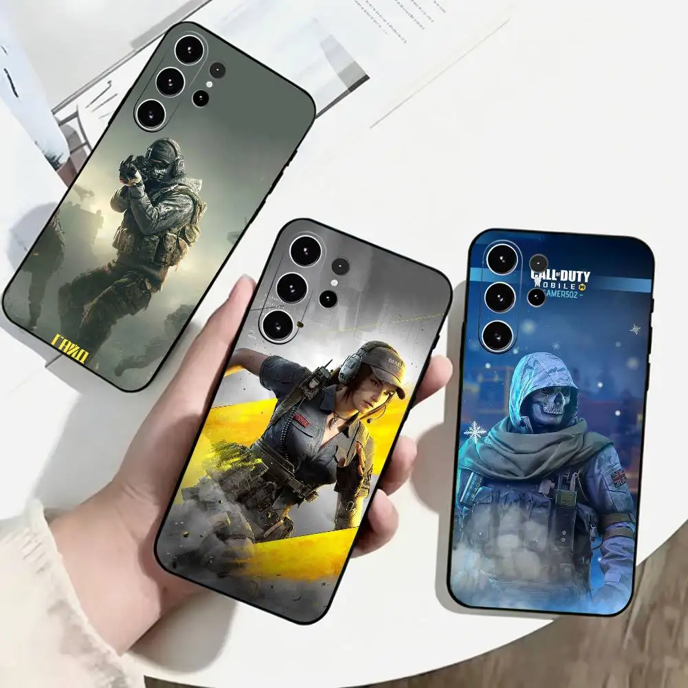 

Call Of Duty Mobile Game Phone Case For Samsung S25,S24,S21,S22,S23,S30,Ultra,S20,Plus,Fe,Soft Silicone Black Cover