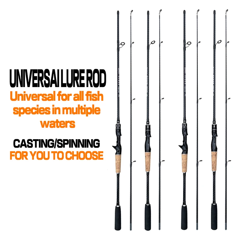 Imagem -02 - Carbon Fiber Lure Fishing Rod com Eva Handle Truta Portátil Jigging Pole Ação ml para Água Salgada Fresca e Água Salgada 1.65m 1.8m