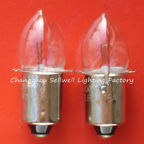 2024  Top Fashion Professional Ce Lamp Edison New 1000pieces/lot 3.6v 0.75a P13.5s Miniature  Light A618