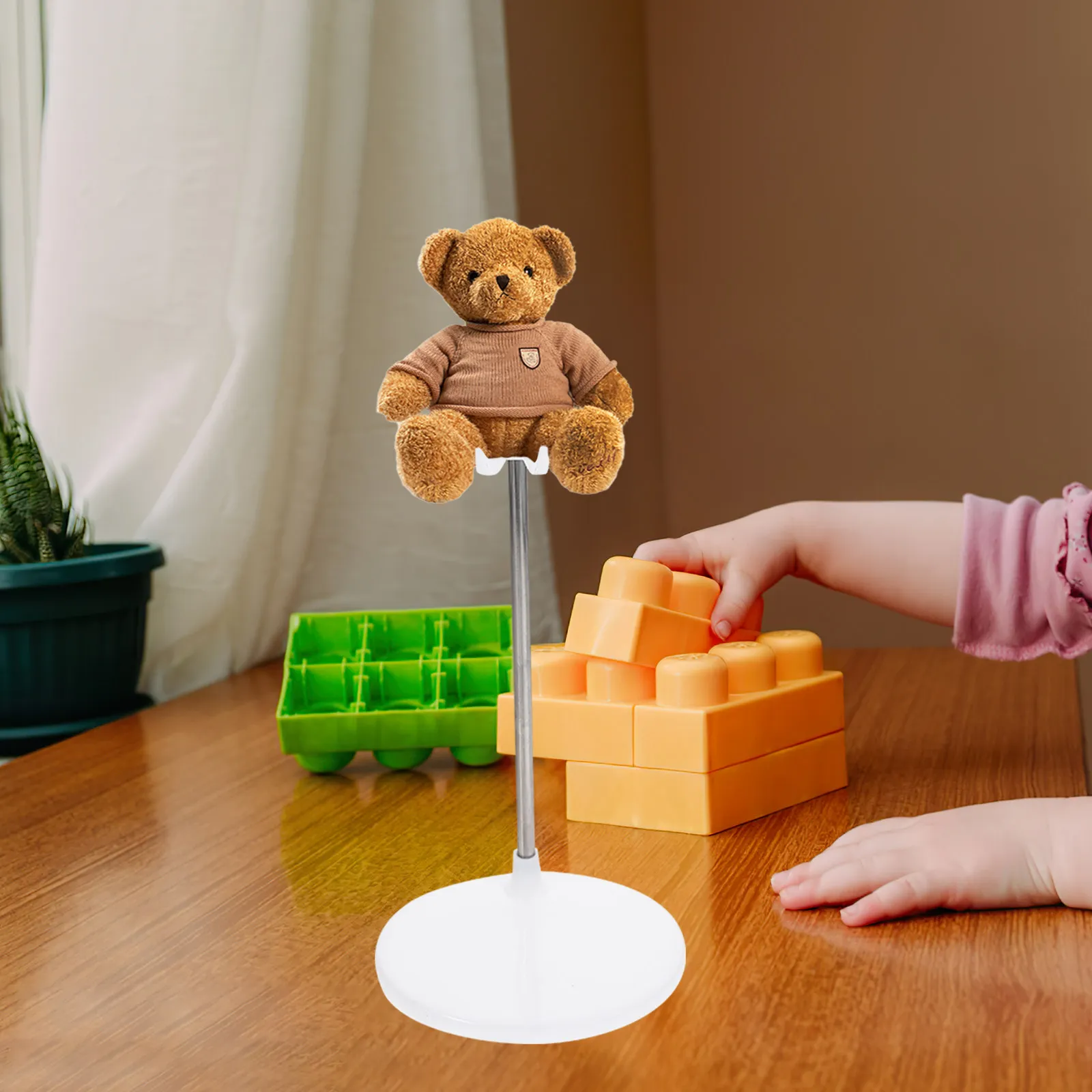 

Набор из 3 пластиковых подставок для мини-фигурок: вращающийся держатель, устойчивое основание для полки, стола, защиты коллекции