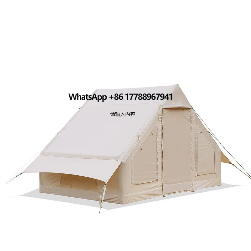

Outdoor Luxury Camping Cabin Polyester Cotton Fabric Inflatable Tent Thickened Waterproof Sun-proof Portable Quick-open Tent