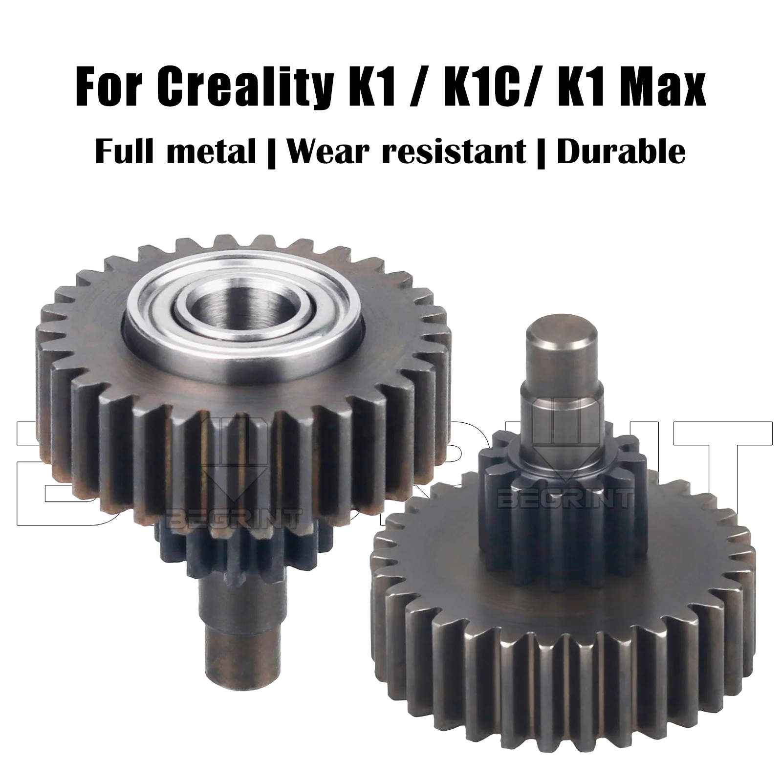 ترس جديد لـ Creality K1 K1C K1 Max الطارد نقل تخفيض والعتاد جميع خيوط معدنية محرك التروس ملحقات طابعة ثلاثية الأبعاد