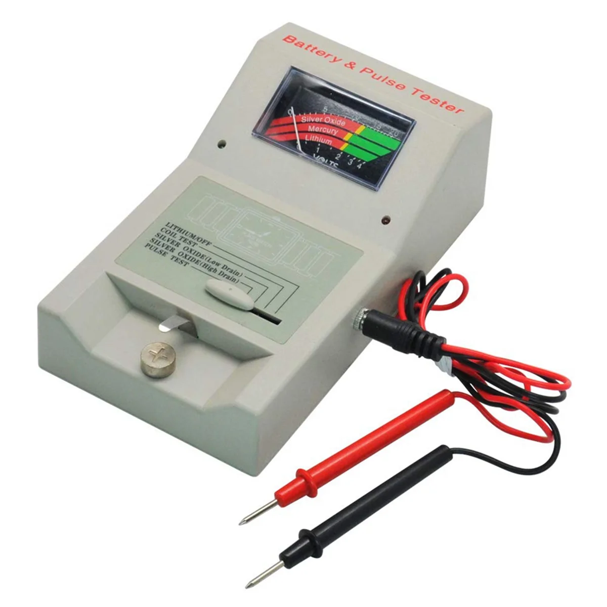 

Quartz Watch Battery Tester 1.5V 3V Button Cell Coil Watch Pulse Tester Analyzer Battery Tool