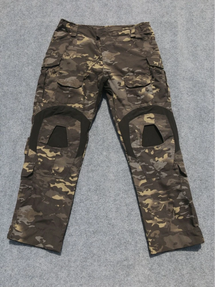 

Мужские износостойкие камуфляжные охотничьи брюки для тренировок на открытом воздухе, рабочие брюки, боевые тактические брюки с наколенниками