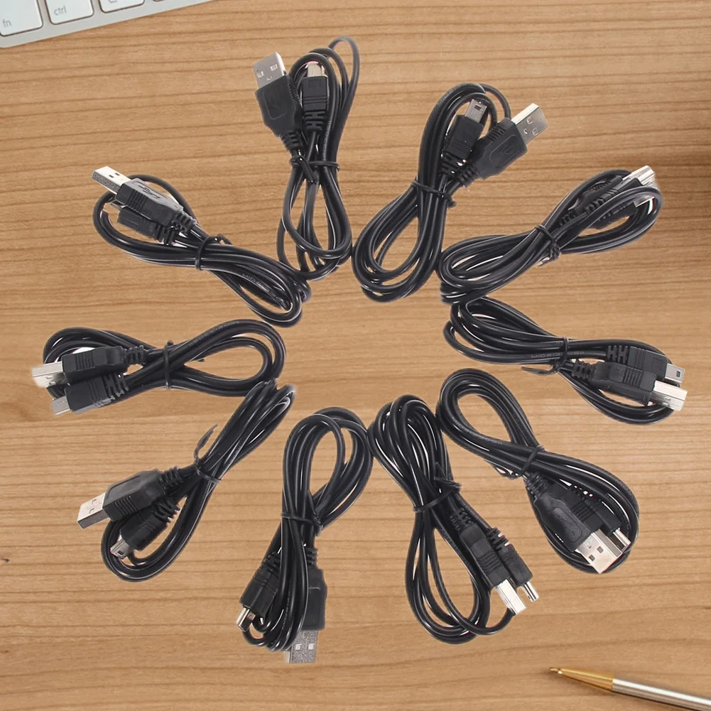 10 قطعة كابل شاحن USB الحبل 1 متر كابل الطاقة شحن سريع كابل USB كابل شحن لوحدة تحكم بلاي ستيشن 3 PS3