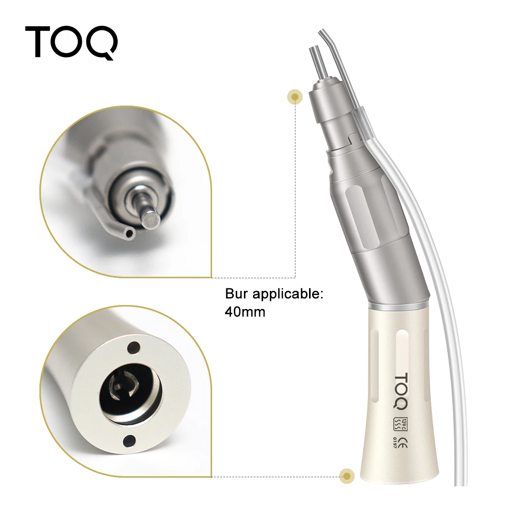 Dental Low Speed Handpiece 20 degree Angle Micro Surgery Surgical Straight Handpiece External Water Spray