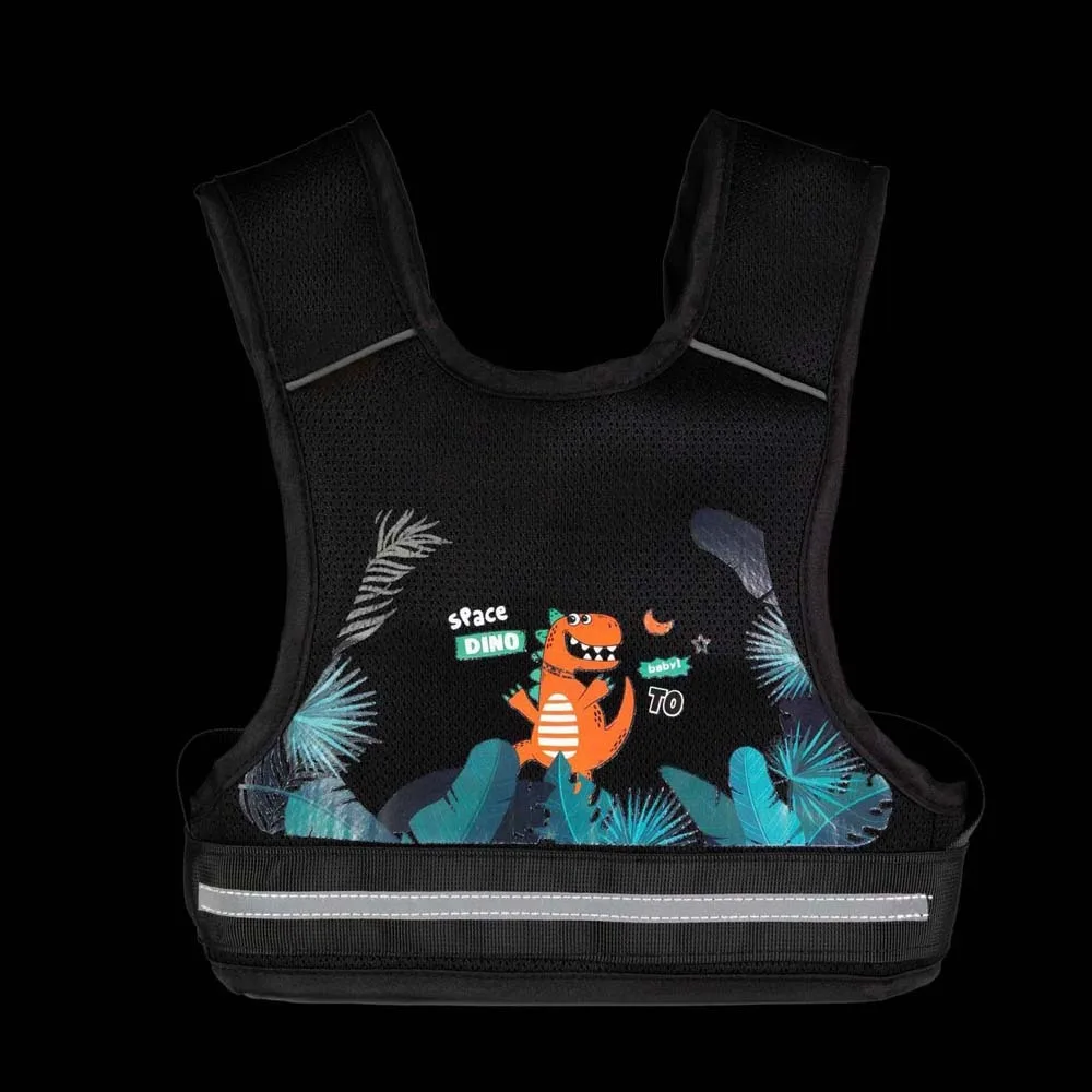 Composite Sponge Motorcycle Seat Vest Strap Adjustable Sturdy Safety Seat Harness Oxford Cloth Polyester Chest Safe Belt