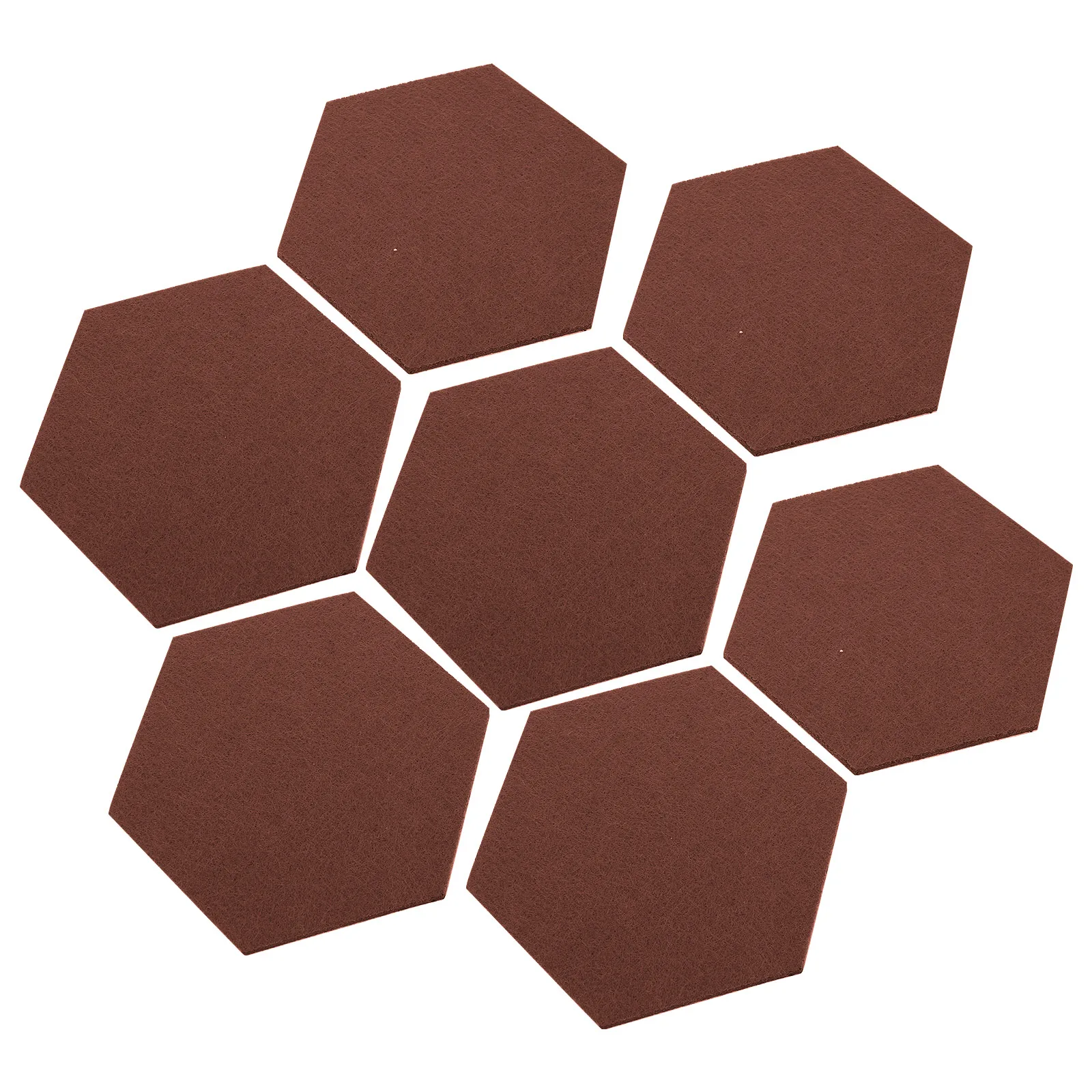 

12 Pcs Felt Backdrop Wall Sticker Bulletin Board for Tiles Display Living Room Decor Hexagon Kids