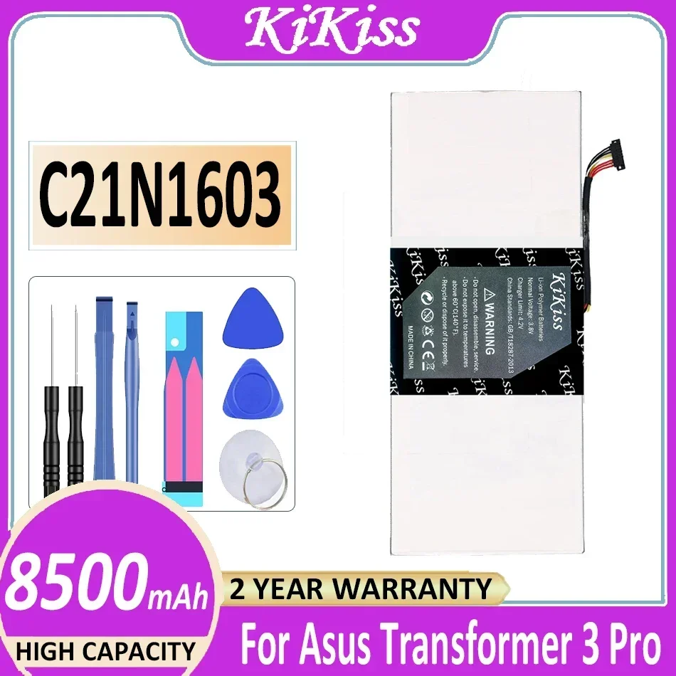 KiKiss Battery C21N1603 8500mAh For Asus T303UA T303UA-0053G6200U T303UA-GN050T Transformer 3 Pro Transformer3 Pro 3Pro