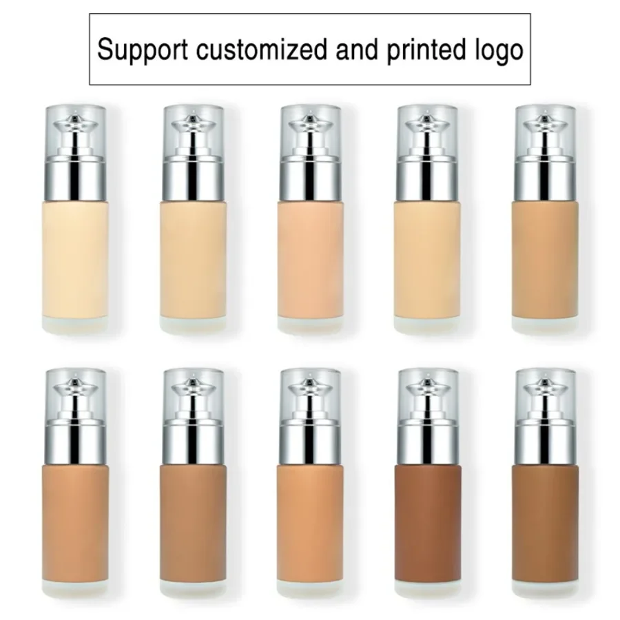 Private Label 10colors Liquid Foundation Waterproof Full Coverage Long Lasting Easy To Apply Matte Finish Face Concealer Makeup