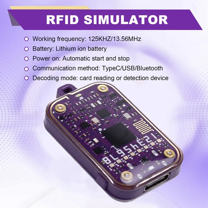 RFID Smart Chip Reader Smartcard Emulator EM125KHZ IC 13.56Mhz Badge Decode RFID Emulator Read Writer Support Clone Card