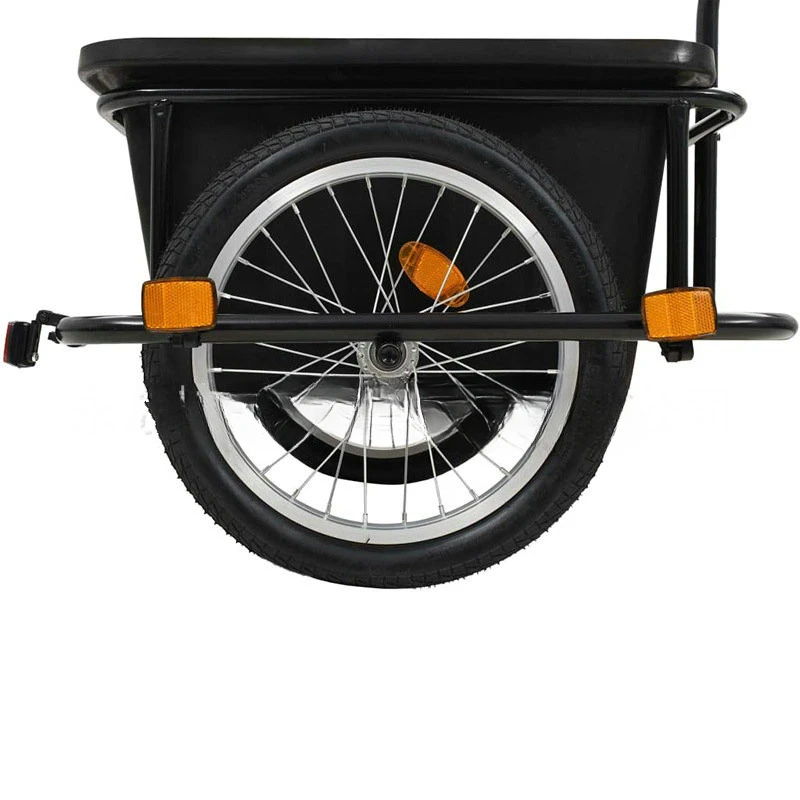 Cargo Bike Trailer With Alu Rim Rubber Tyre, 16 Inch Inflatable Wheel Wagon