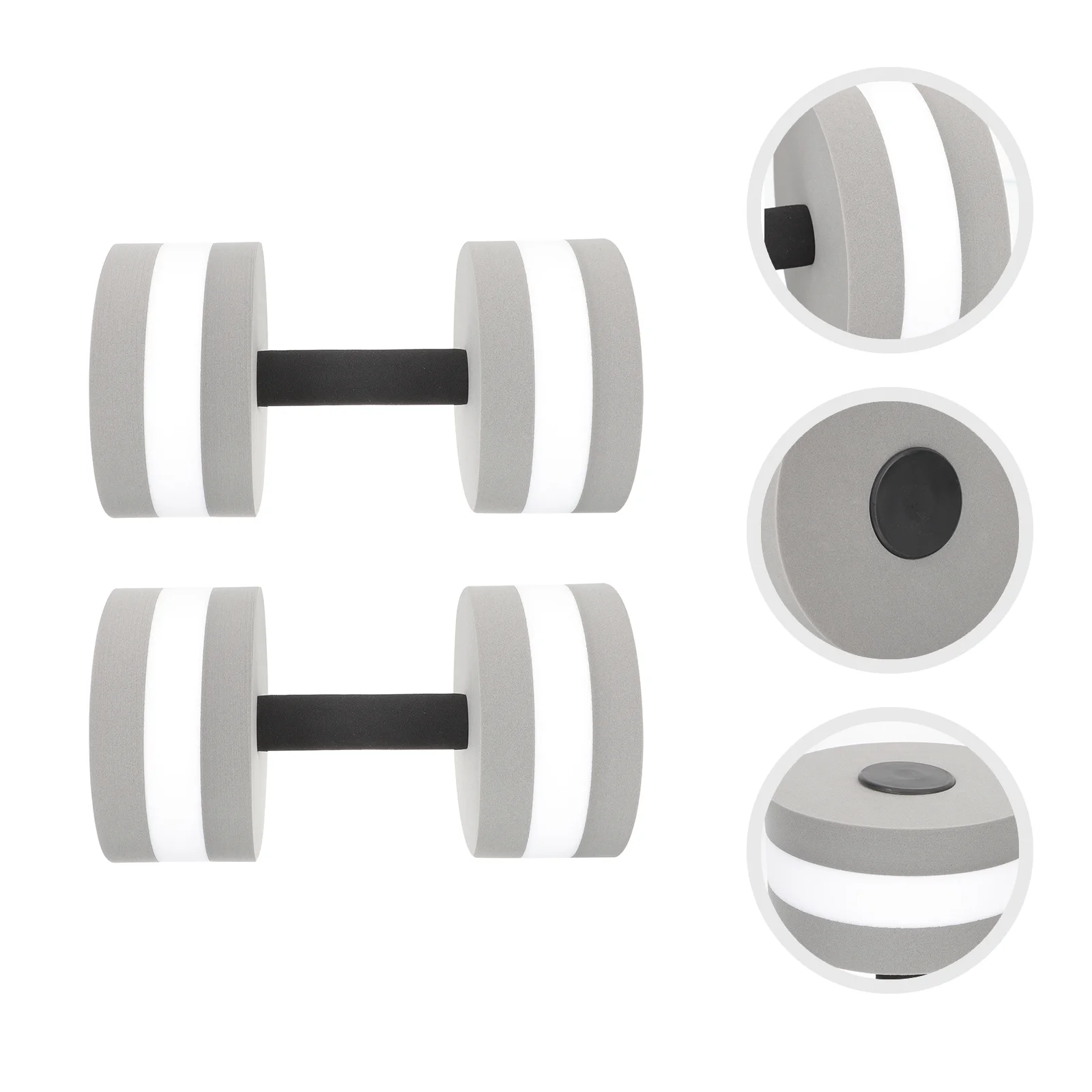 

2 Pcs Water Floating Dumbbell Portable Weights Interactive Dumbbells Entertainment Pool Supply Barbell