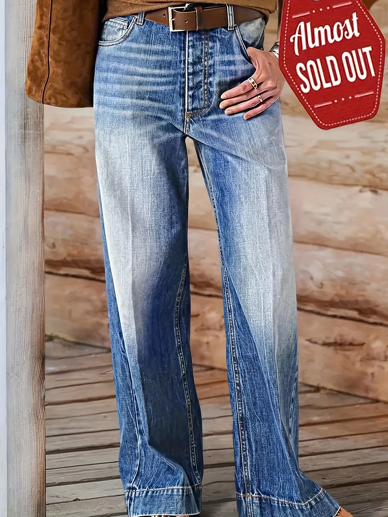 Modische und bequeme Damenjeans mit lässigem und hochwertigem, gewaschenem Look.