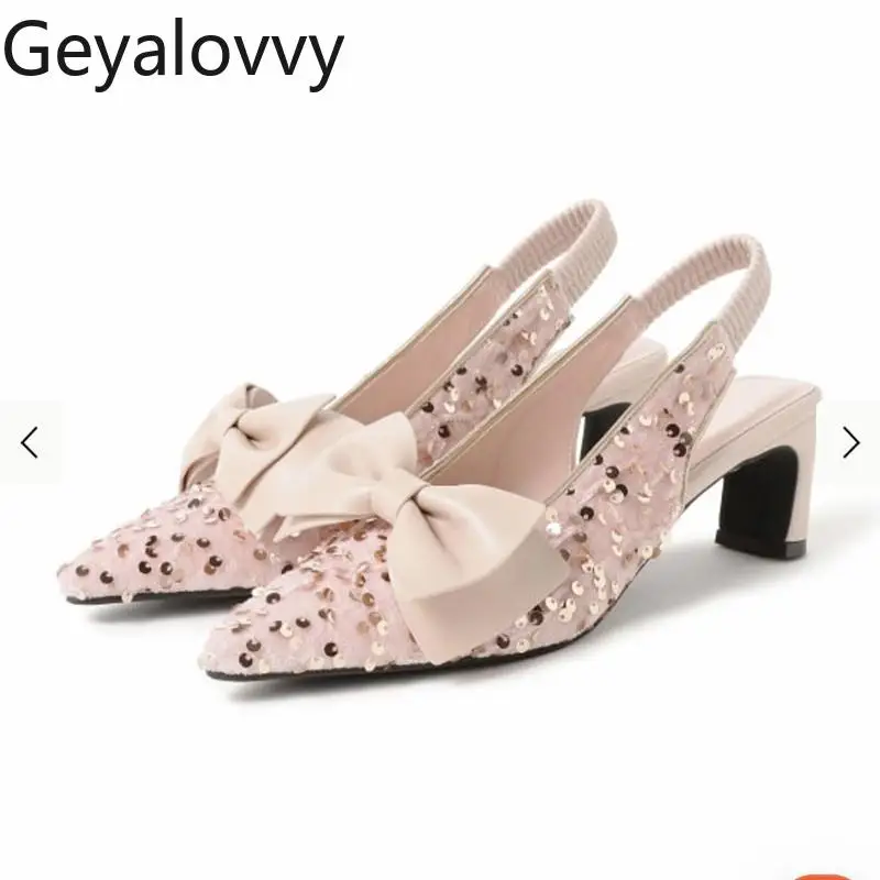 

Женские босоножки на высоком каблуке в японском стиле, элегантные милые летние крутые туфли с закрытым носком и бантом для женщин