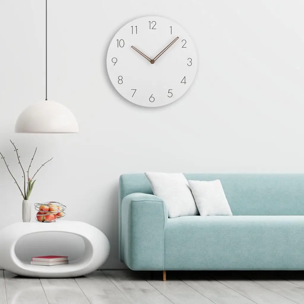 11 Inch Wall Clock Silent Room Home Decor Simple Hanging Clock